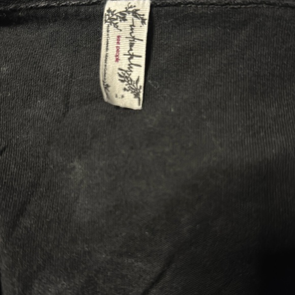 Free People Intimately Just Be Chill Romper size Small NEW Washed Black - Picture 4 of 4